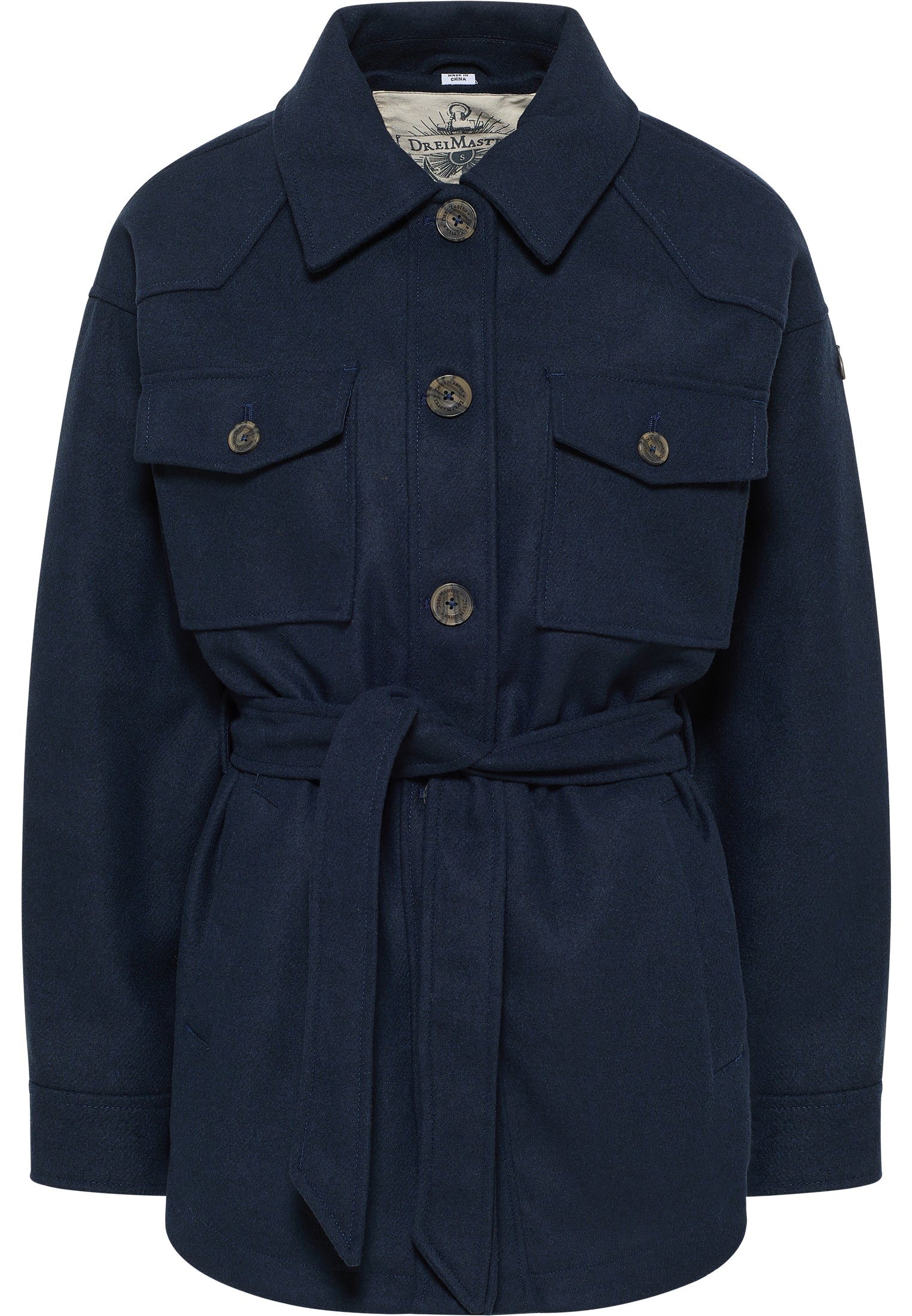 DreiMaster Vintage Women's Transitional Jacket Made From A Wool Blend