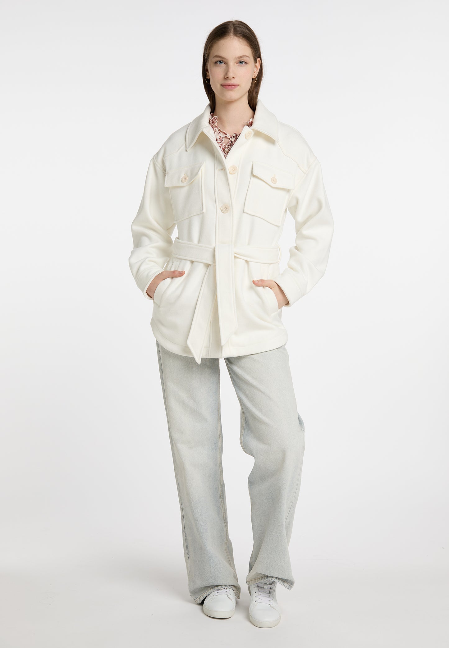 DreiMaster Vintage Women's Transitional Jacket Made From A Wool Blend