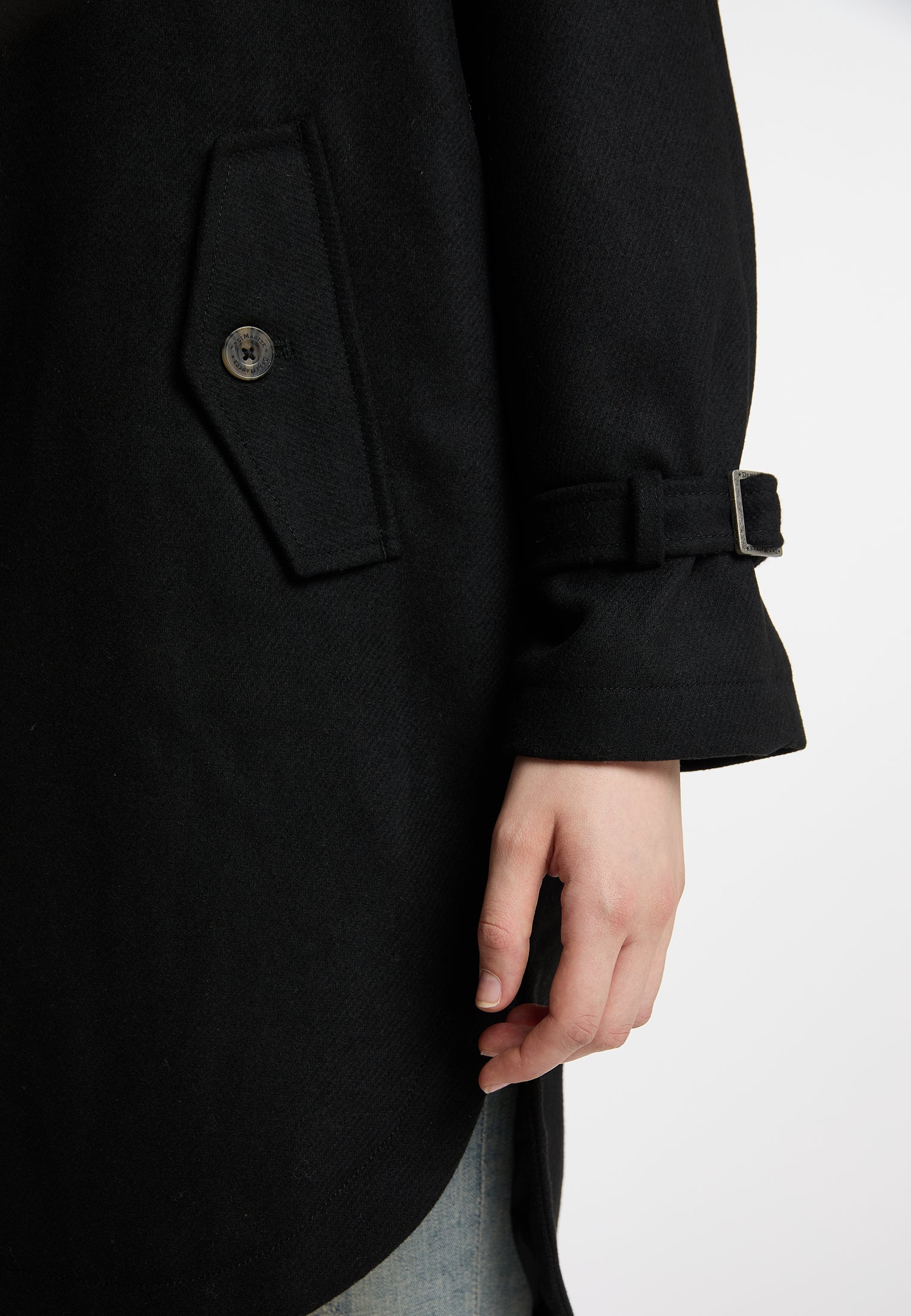 Dreimaster Vintage Damen Übergangsmantel aus Wollmischung