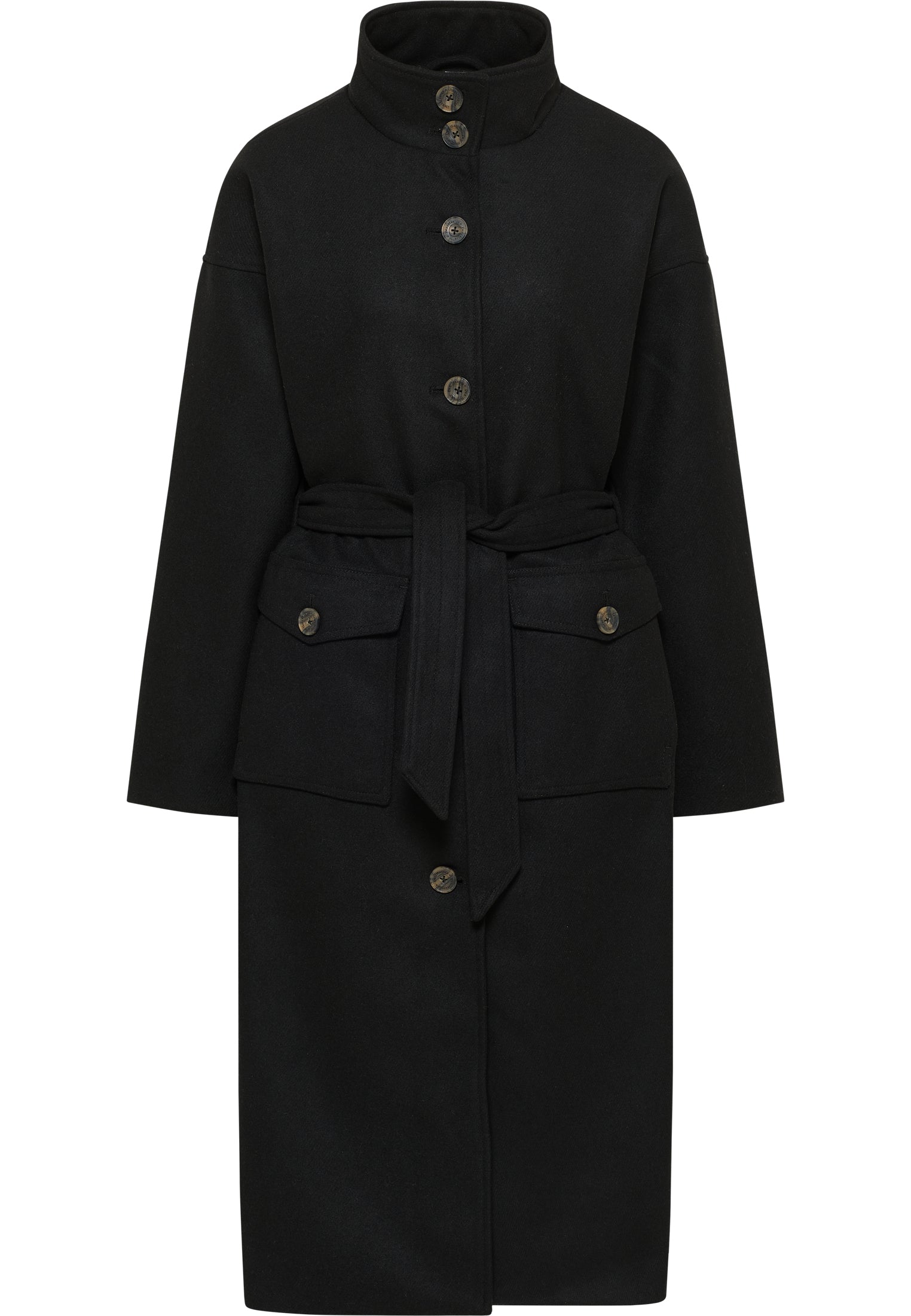 DreiMaster Vintage damski płaszcz przejściowy z mieszanki wełny