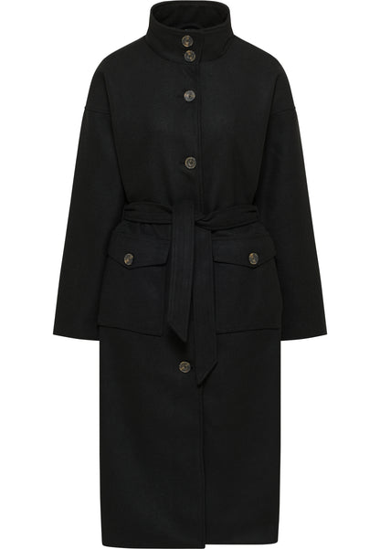 DreiMaster Vintage damski płaszcz przejściowy z mieszanki wełny