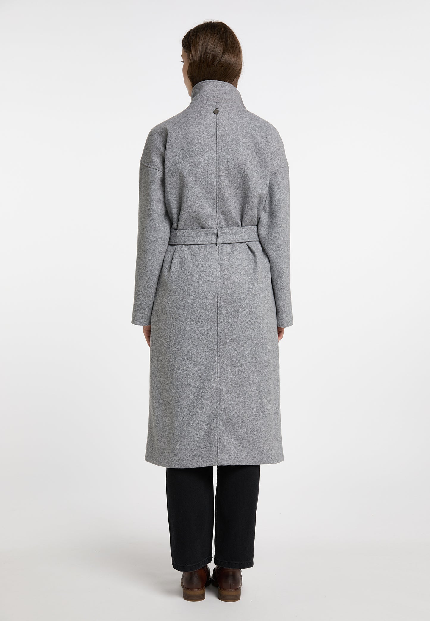 DreiMaster Vintage damski płaszcz przejściowy z mieszanki wełny