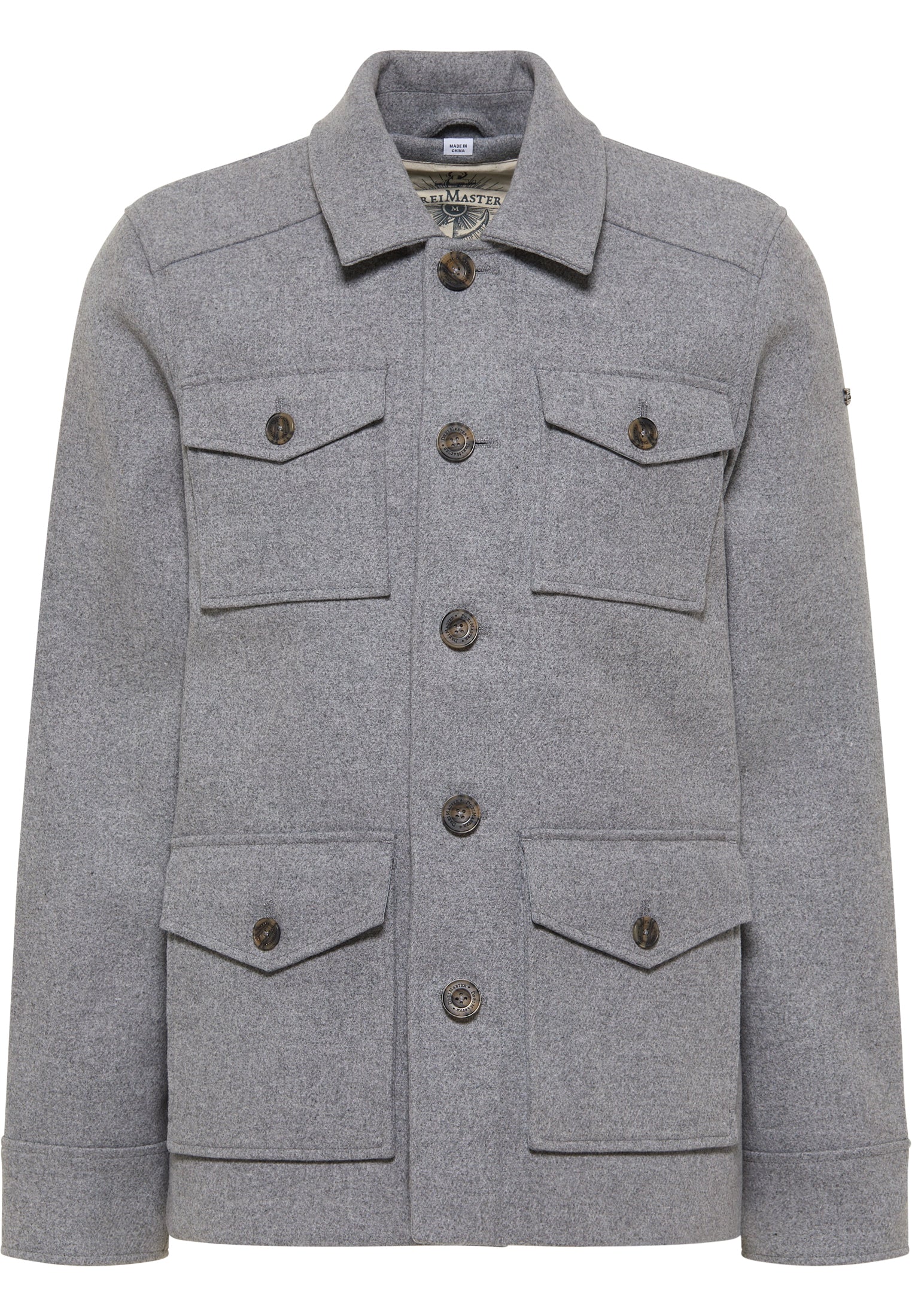 Dreimaster Vintage Men's Transitional Jacket Made From A Wool Blend