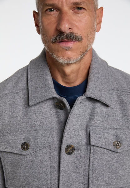 Dreimaster Vintage Men's Transitional Jacket Made From A Wool Blend