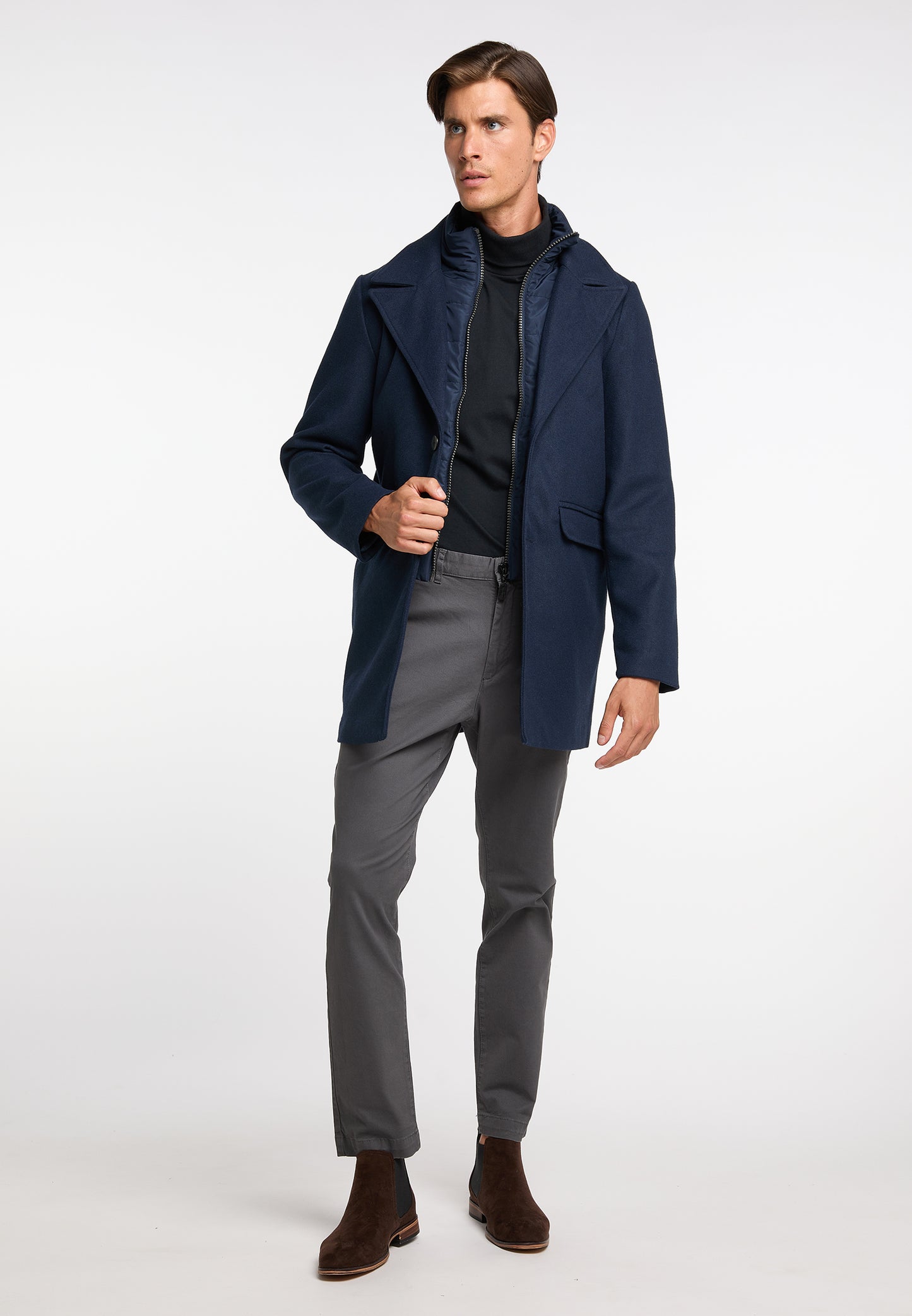 DreiMaster Klassik Men's Wool Blend Transition Coat
