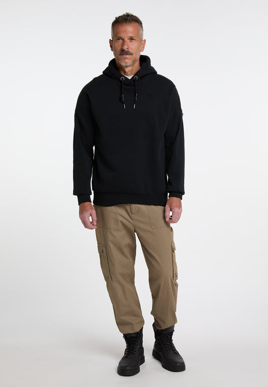 Dreimaster Vintage Herren-Kapuzenpullover in Übergröße