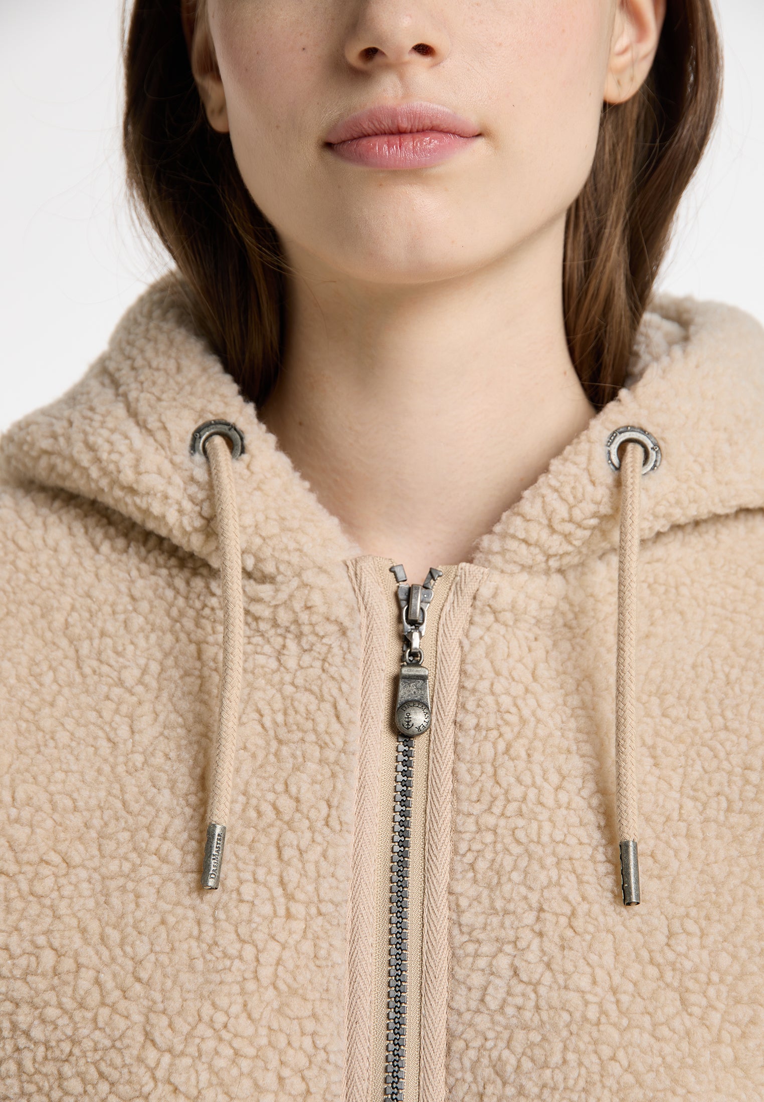 Dreimaster Vintage Damen Übergangsjacke aus Teddy