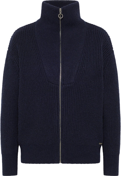 Dreimaster Vintage Damen Cardigan mit Reißverschluss