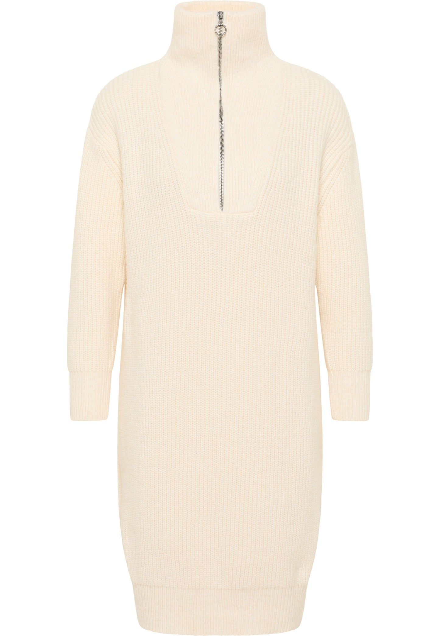 DreiMaster Vintage damska dzianinowa sukienka midi z długim rękawem