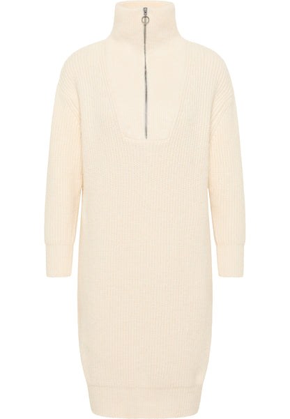 DreiMaster Vintage damska dzianinowa sukienka midi z długim rękawem