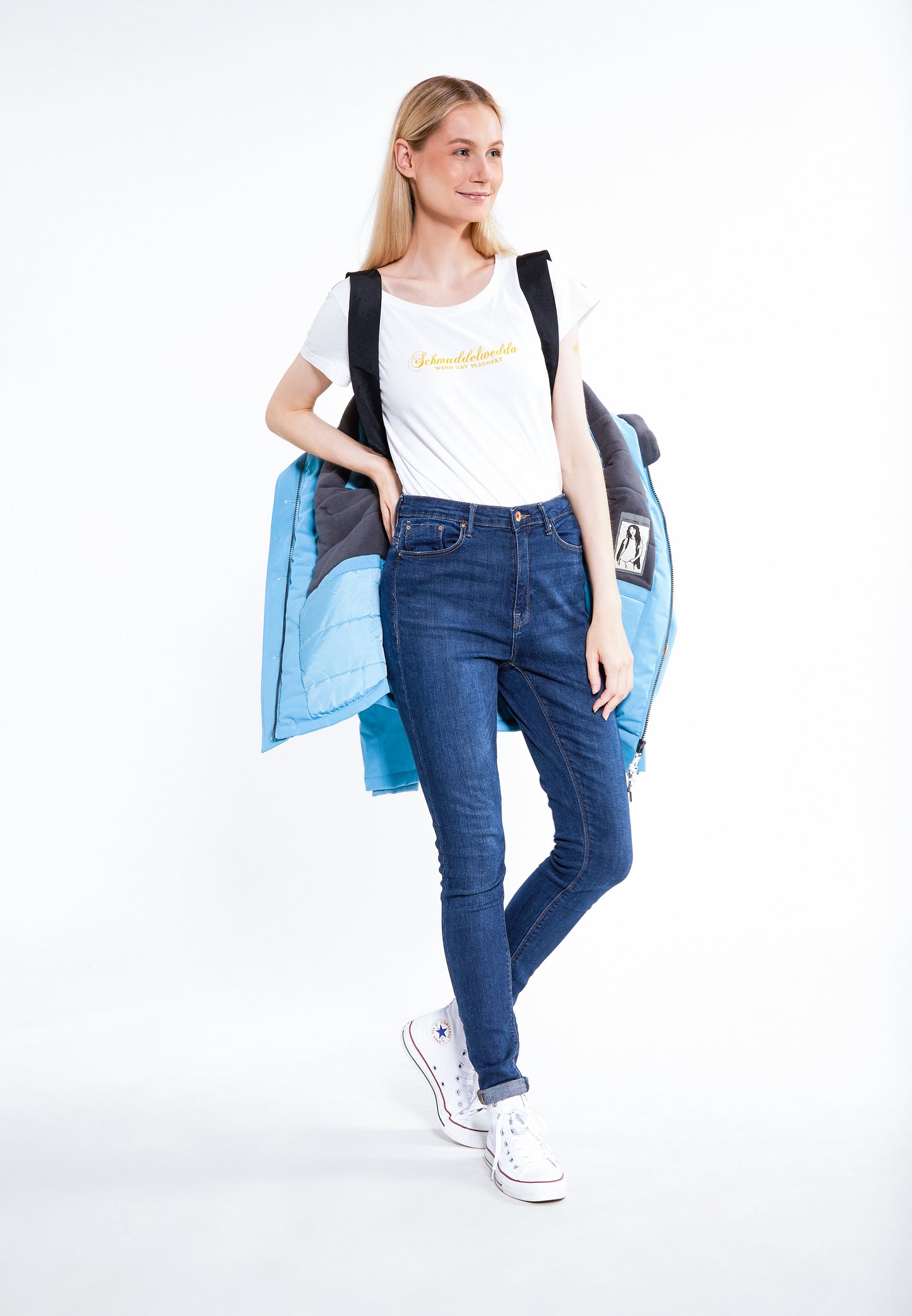 Schmuddelwedda damska ocieplana kurtka zimowa