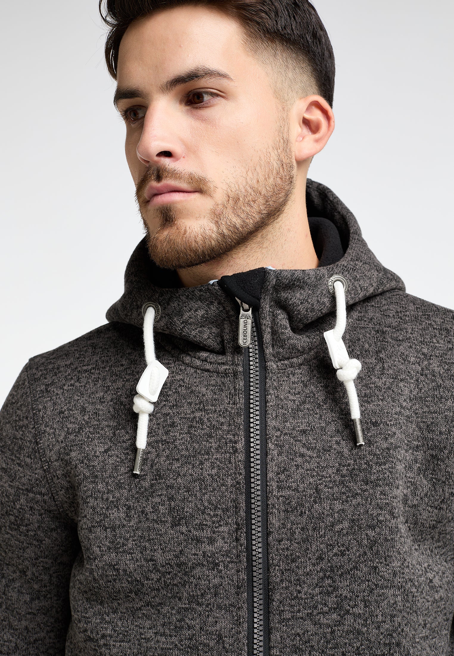 ICEBOUND Men's Knitted Fleece Blouson Jacket