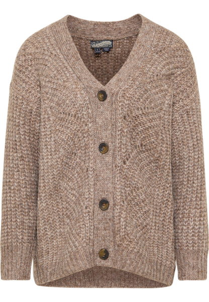 Dreimaster Vintage Damenstrickjacke mit Knopf