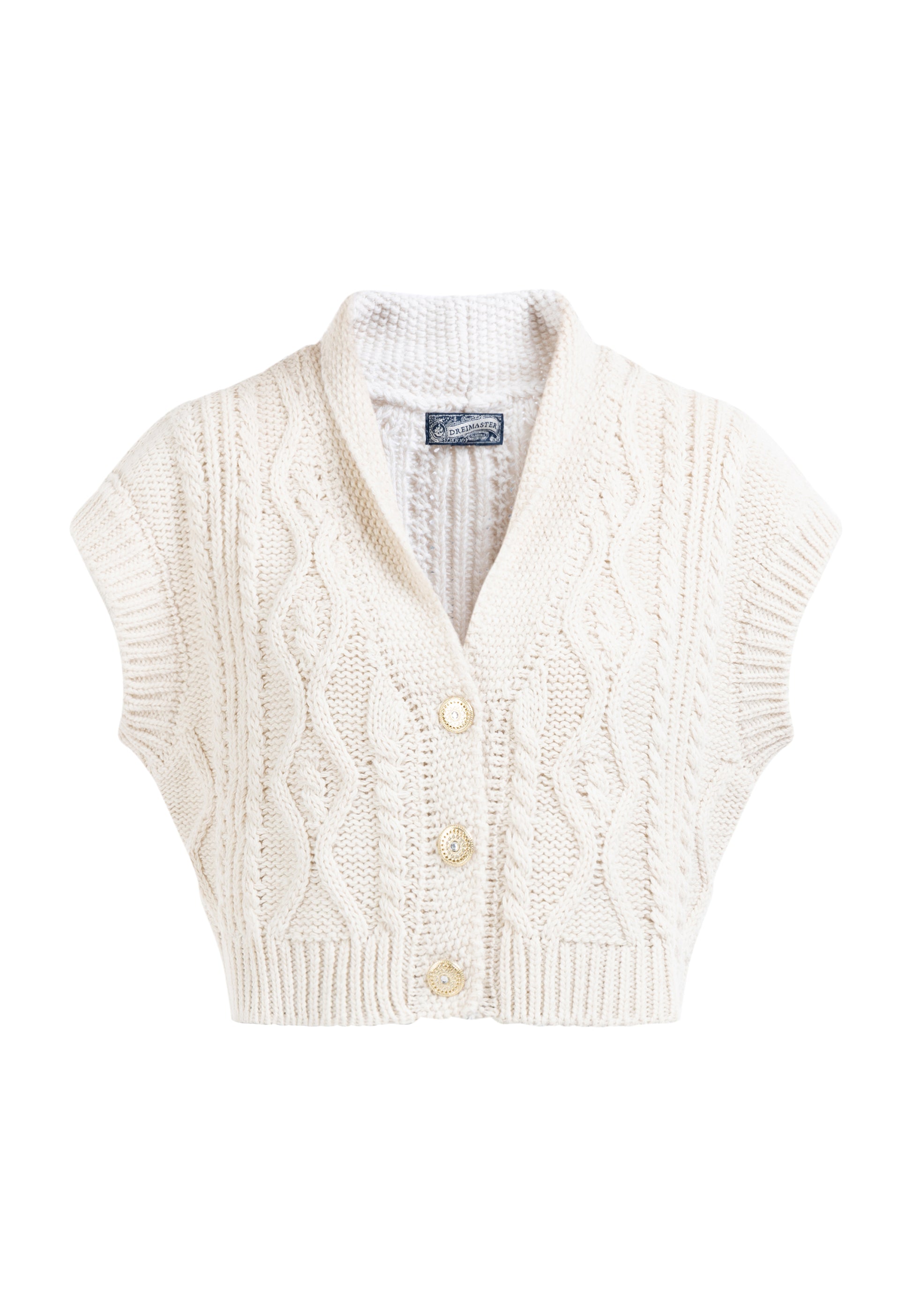 DreiMaster Vintage damska kamizelka dzianinowa