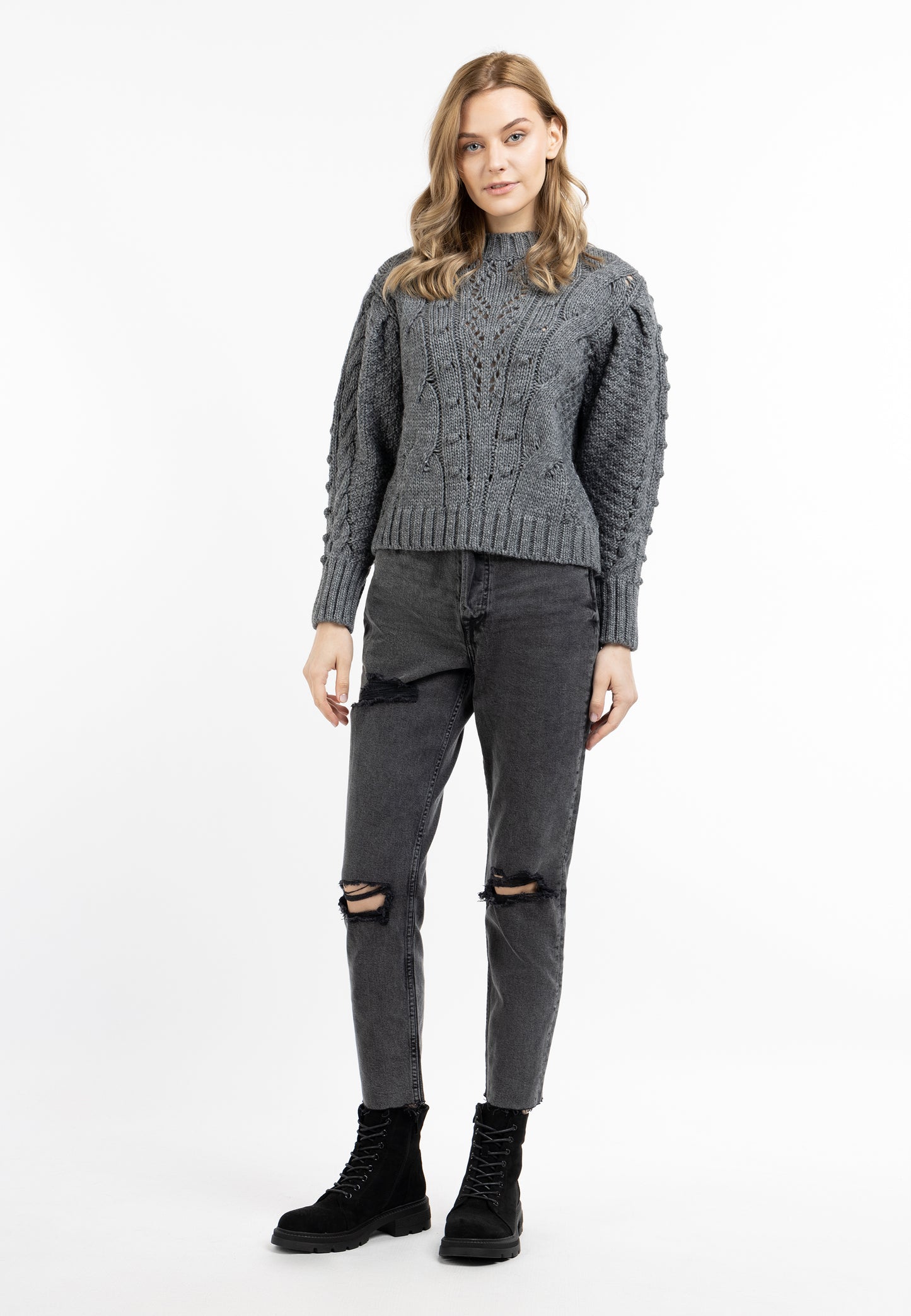 Dreimaster Vintage Damen Strickpullover