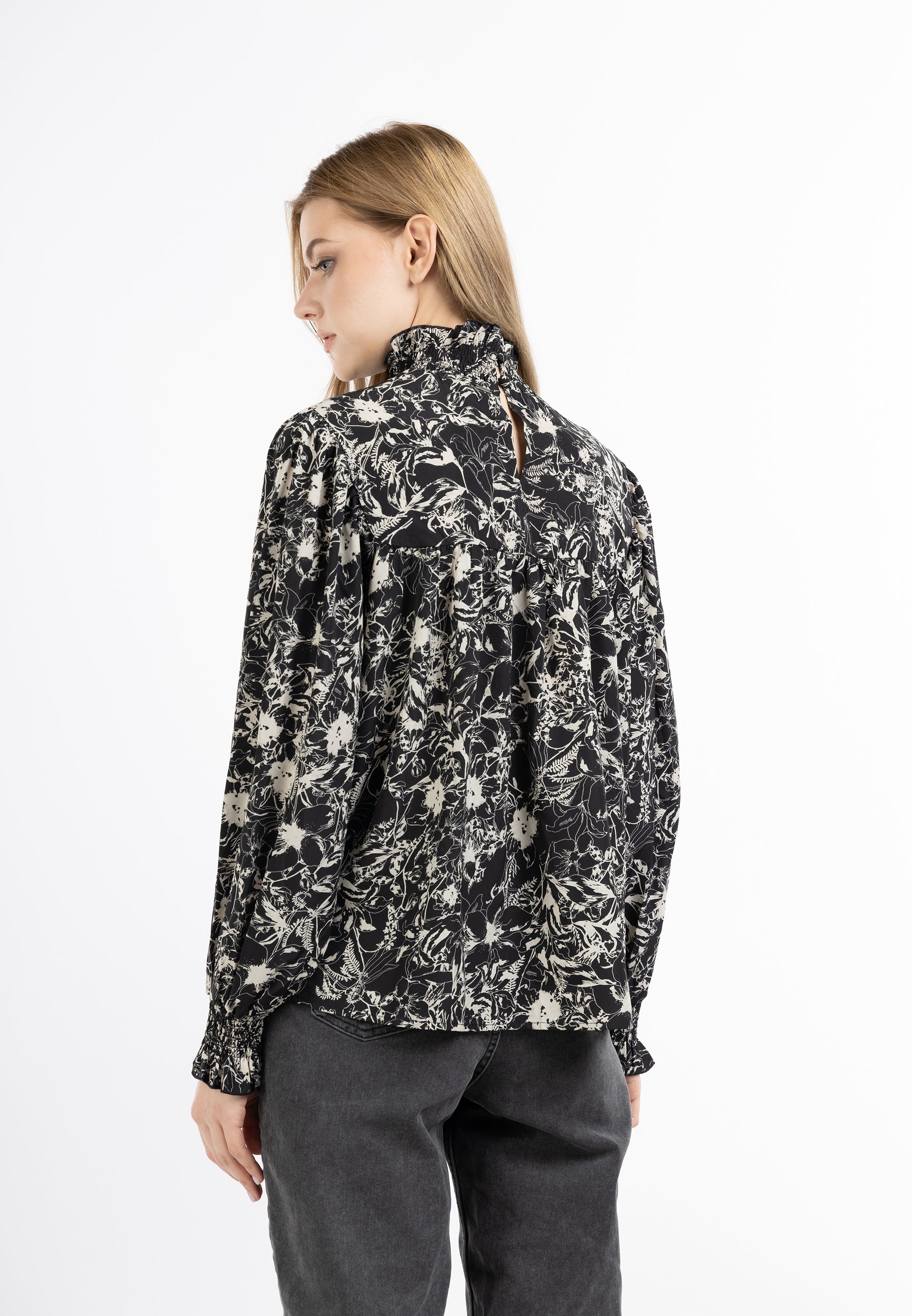 Dreimaster Vintage Damen Bluse Shirt