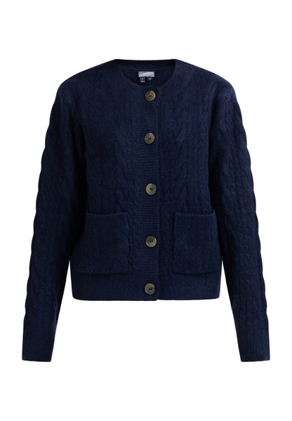 Dreimaster Vintage Damenstrickjacke mit Knopf