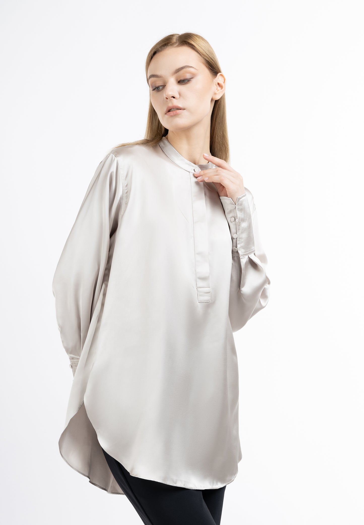 DreiMaster Klassik damska bluzka z długim rękawem