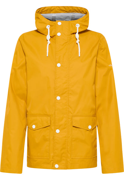 Dreimaster Maritim Herren-Regenjacke mit dezentem Druck auf der Rückseite des Oberstoffs