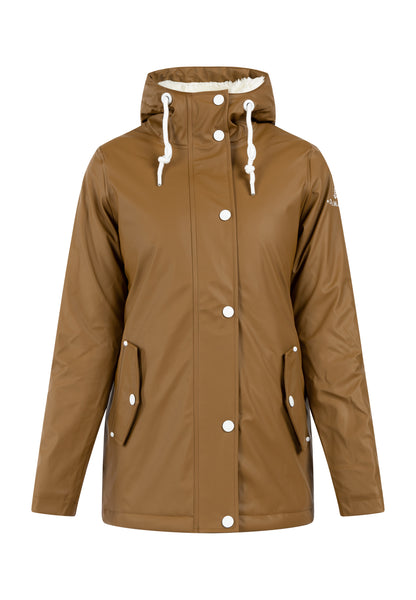 Dreimaster Maritim Women's Rain Jacket With Teddy Lining