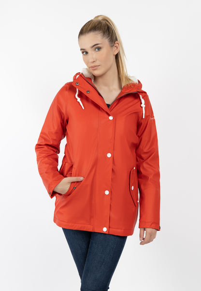 Dreimaster Maritim Women's Rain Jacket With Teddy Lining