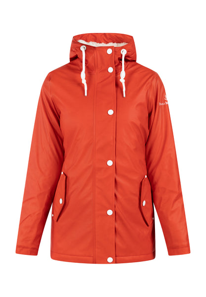 Dreimaster Maritim Women's Rain Jacket With Teddy Lining