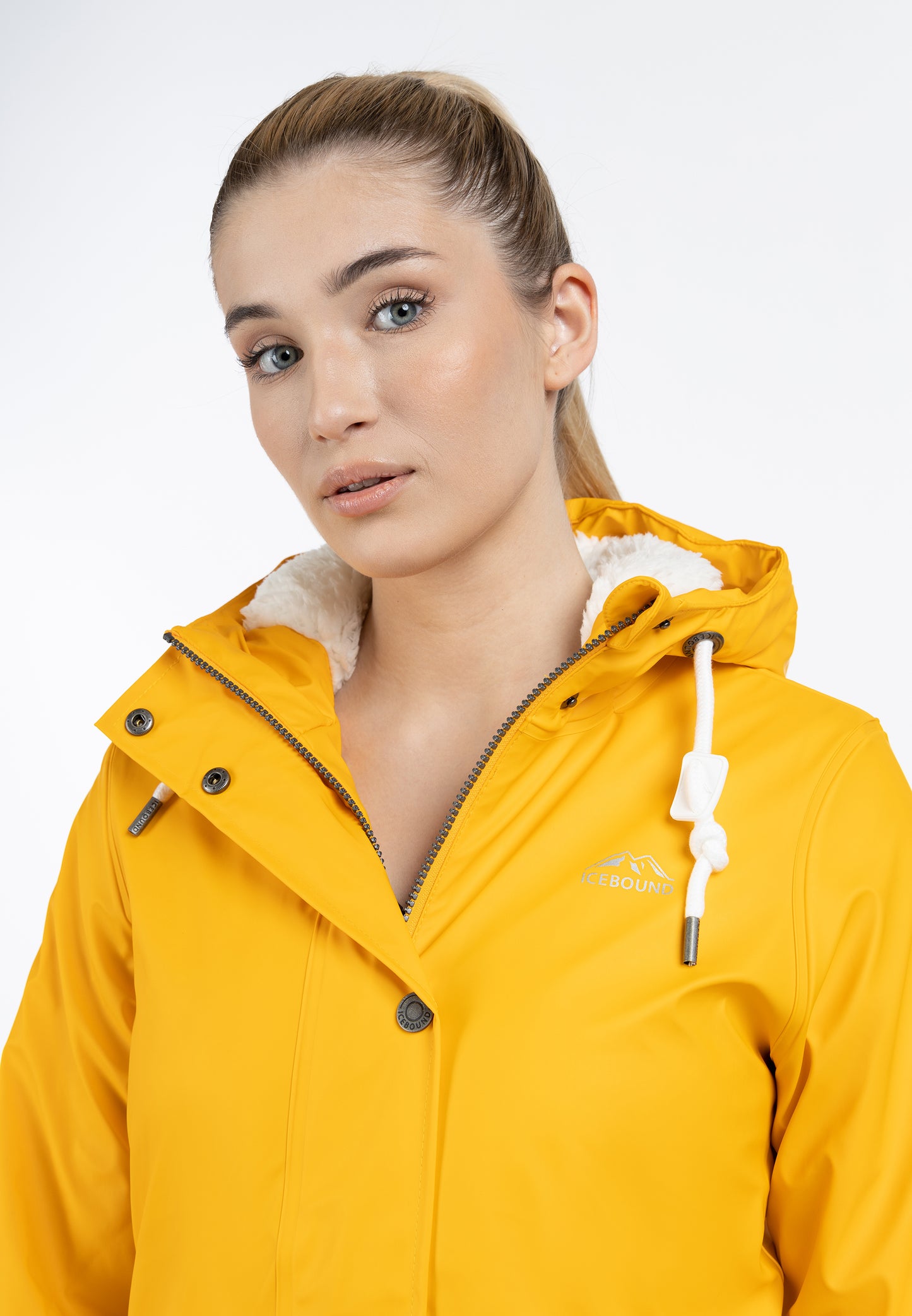 ICEBOUND Women's Rain Jacket With Teddy Lining