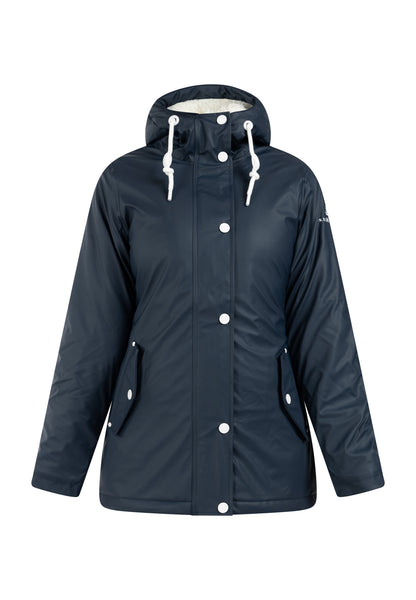 Dreimaster Maritim Women's Rain Jacket With Teddy Lining
