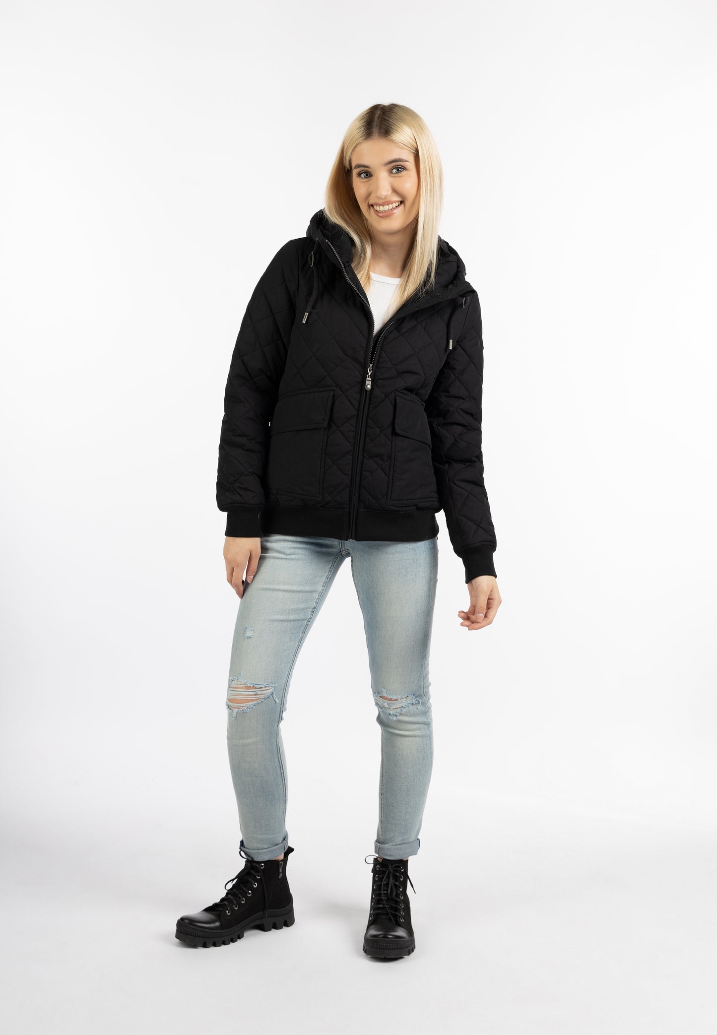 Dreimaster Vintage Damenblouson mit leichter Wattierung