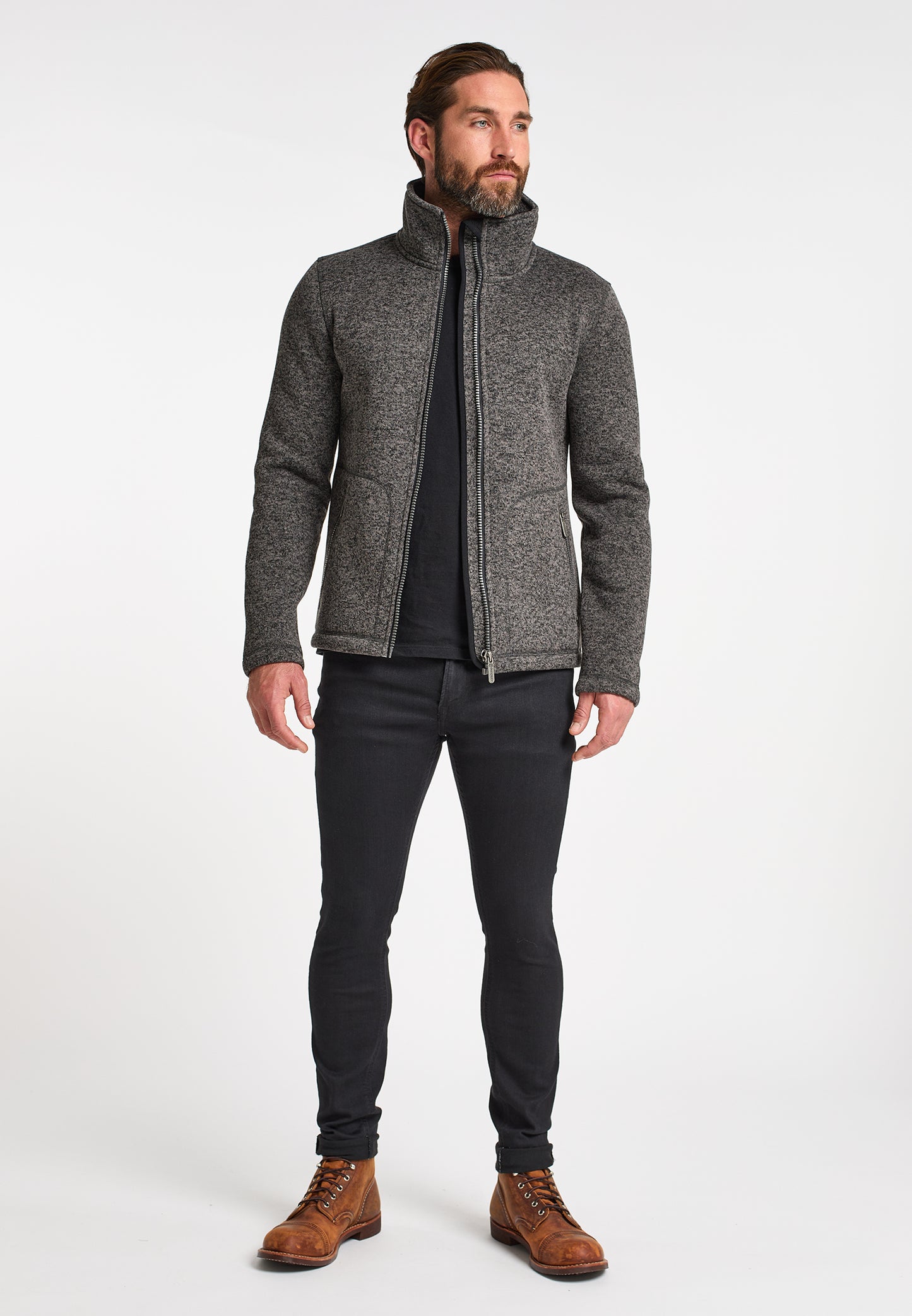 ICEBOUND Men's Knitted Fleece Jacket