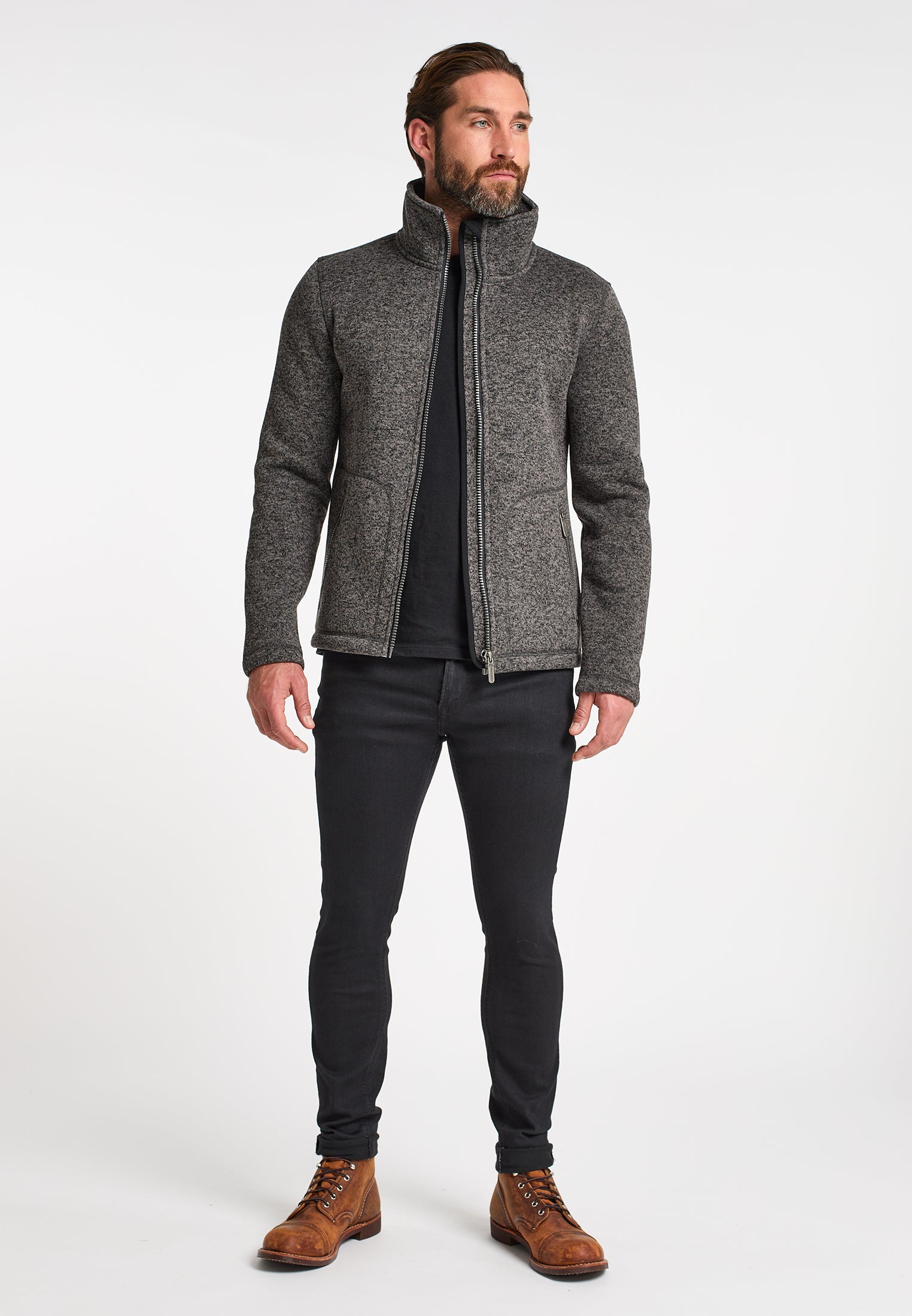 ICEBOUND Men's Knitted Fleece Jacket