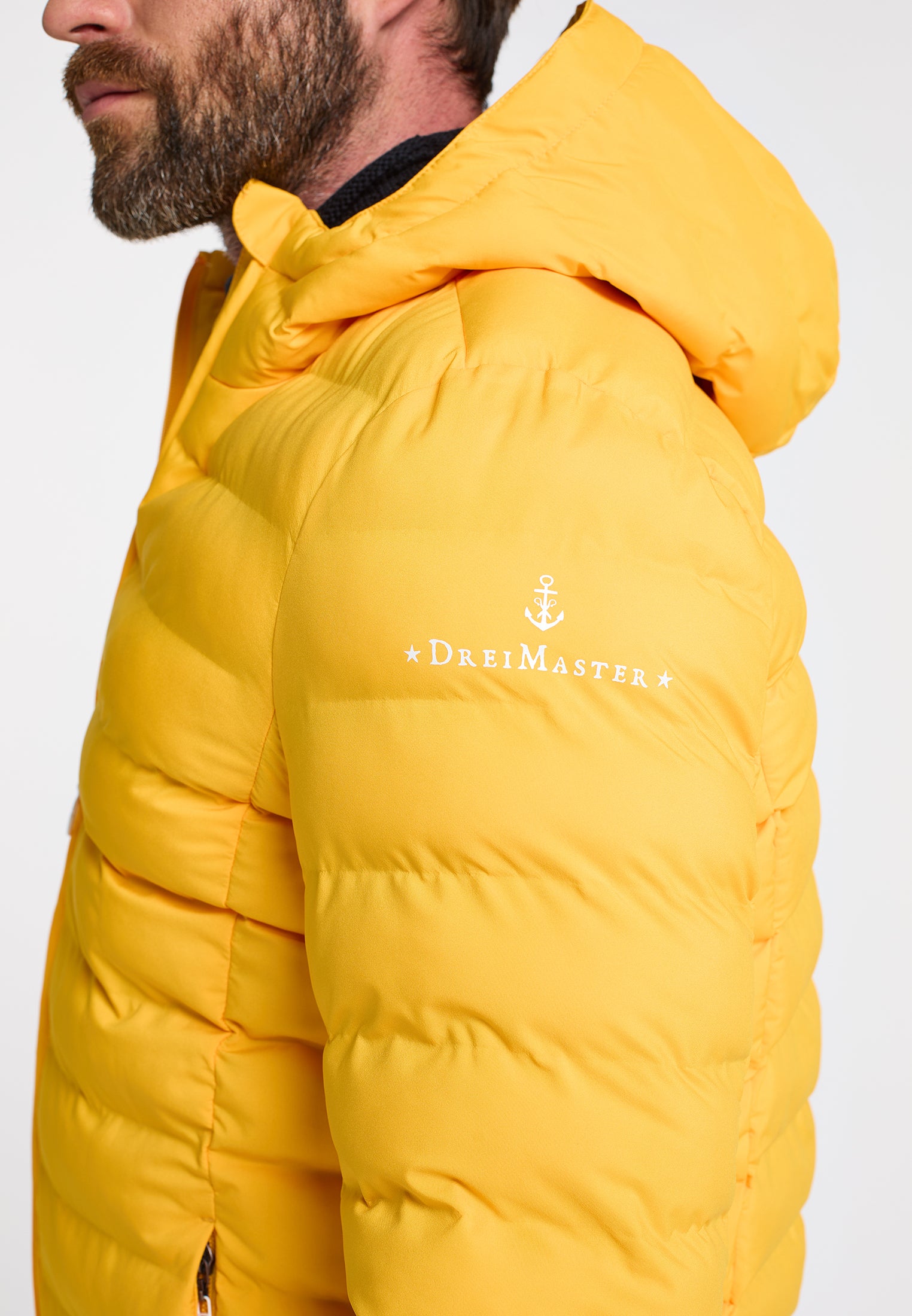 Dreimaster Maritim Herren wattierte Steppjacke