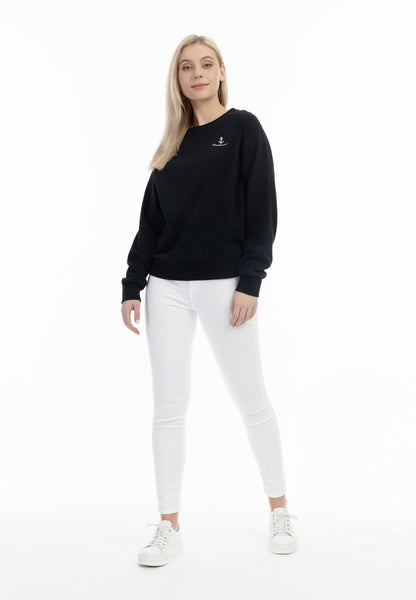 Dreimaster Maritim Damen-Sweatshirt mit Rundhalsausschnitt
