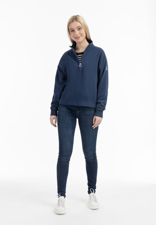 Dreimaster Maritim Damen Sweatshirt Troyer