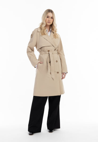 DreiMaster Klassik Damen Klassischer Trenchcoat