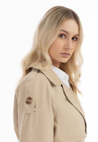 DreiMaster Klassik Damen Klassischer Trenchcoat