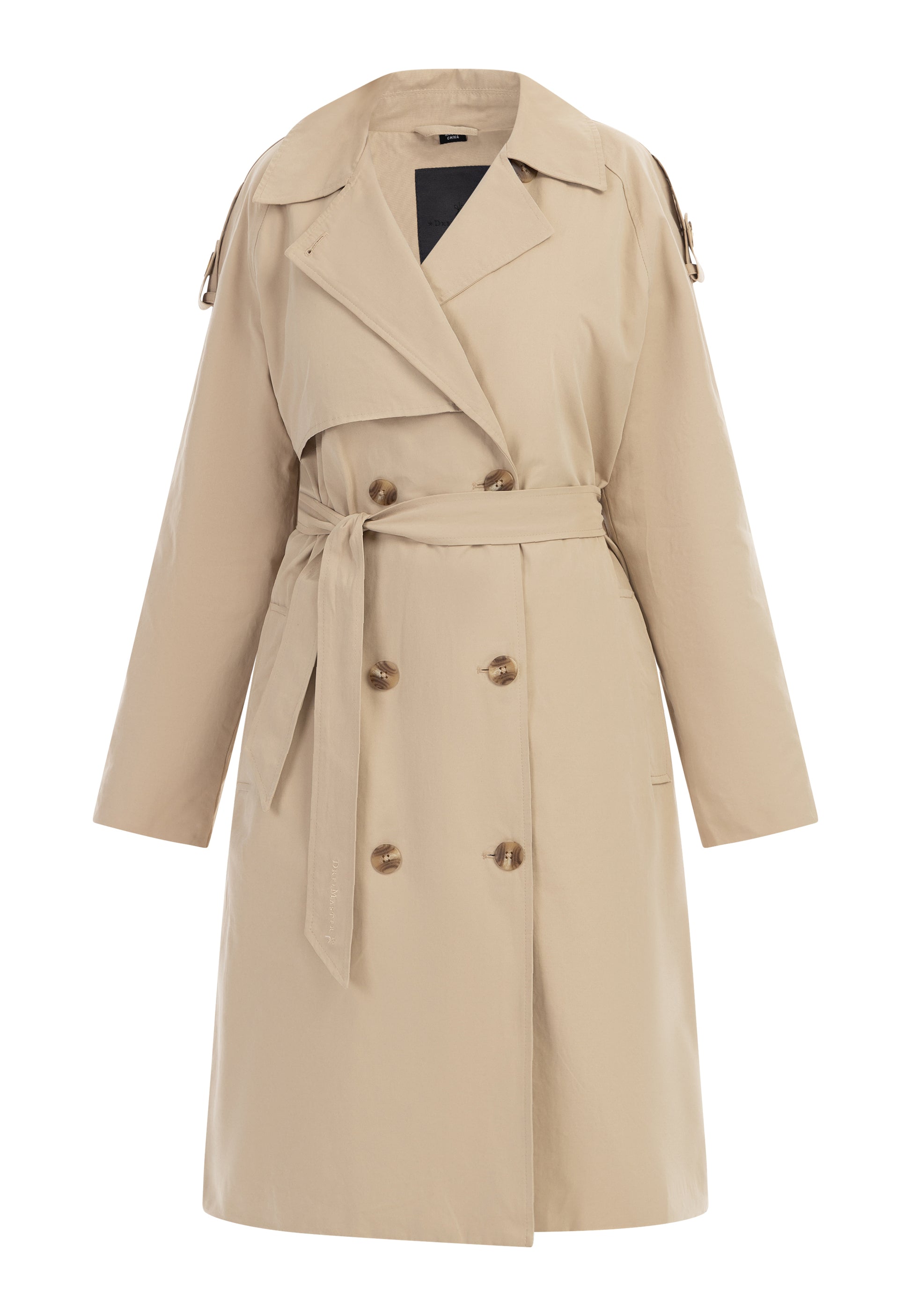 DreiMaster Klassik Damen Klassischer Trenchcoat