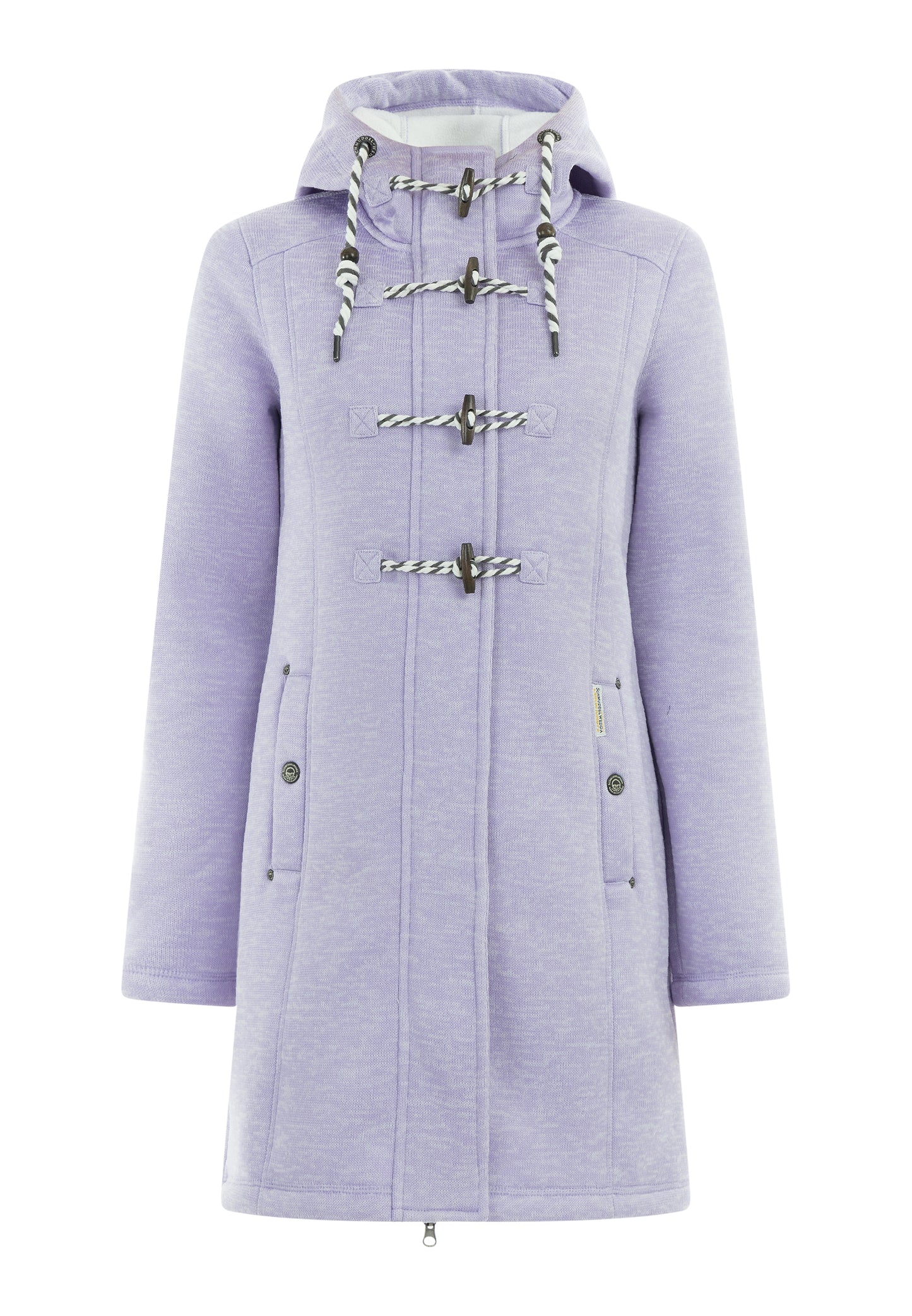 Schmuddelwedda Damen Strickfleece Duffle Coat