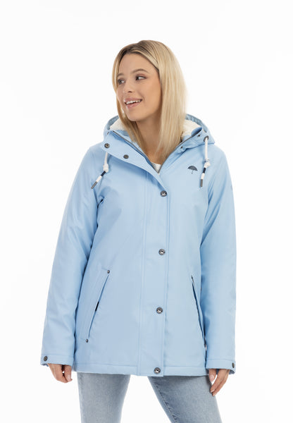 Schmuddelwedda Women's Rain Jacket With Faux Fur Lining