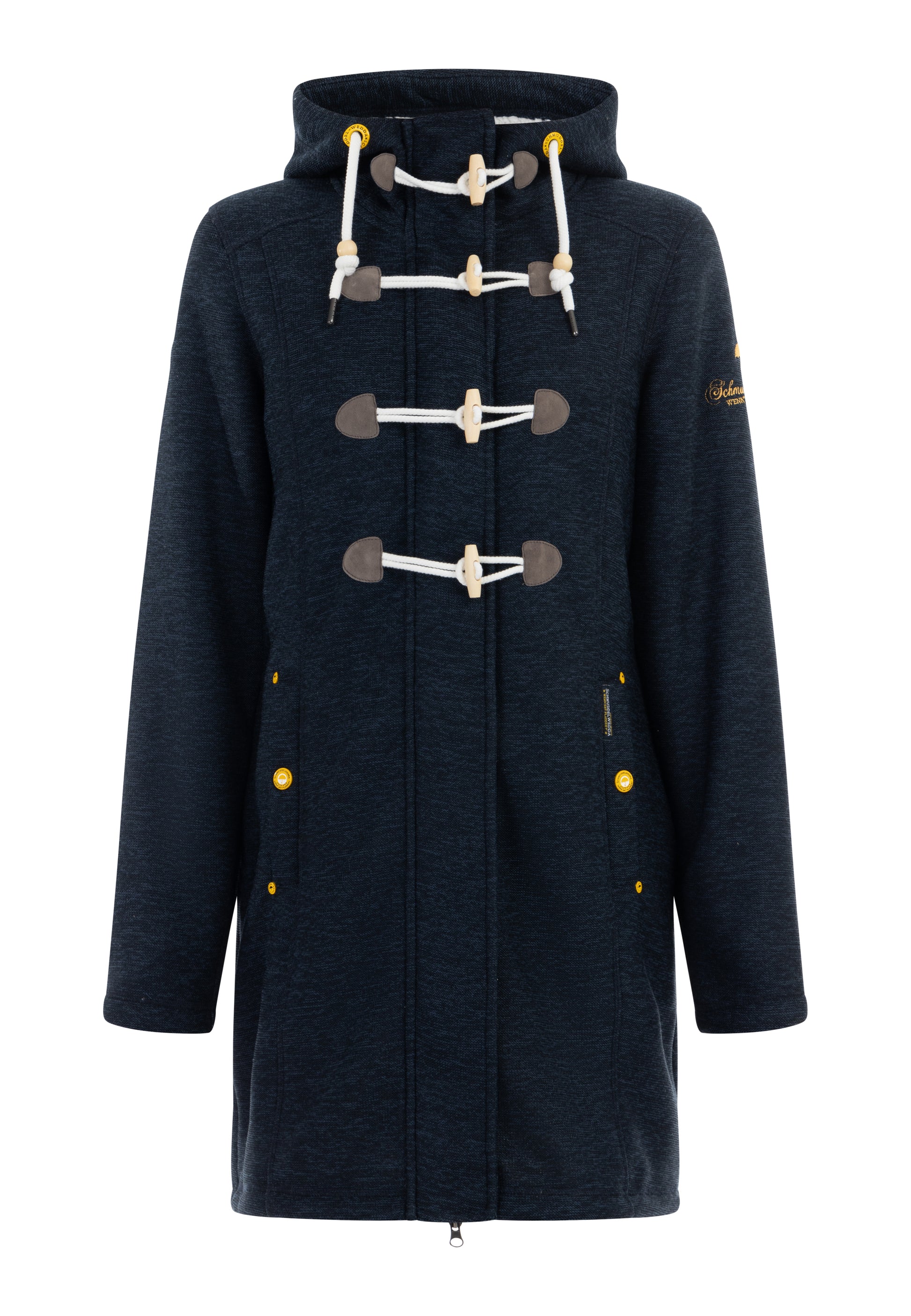 Schmuddelwedda Women's Knit Fleece Duffle Coat