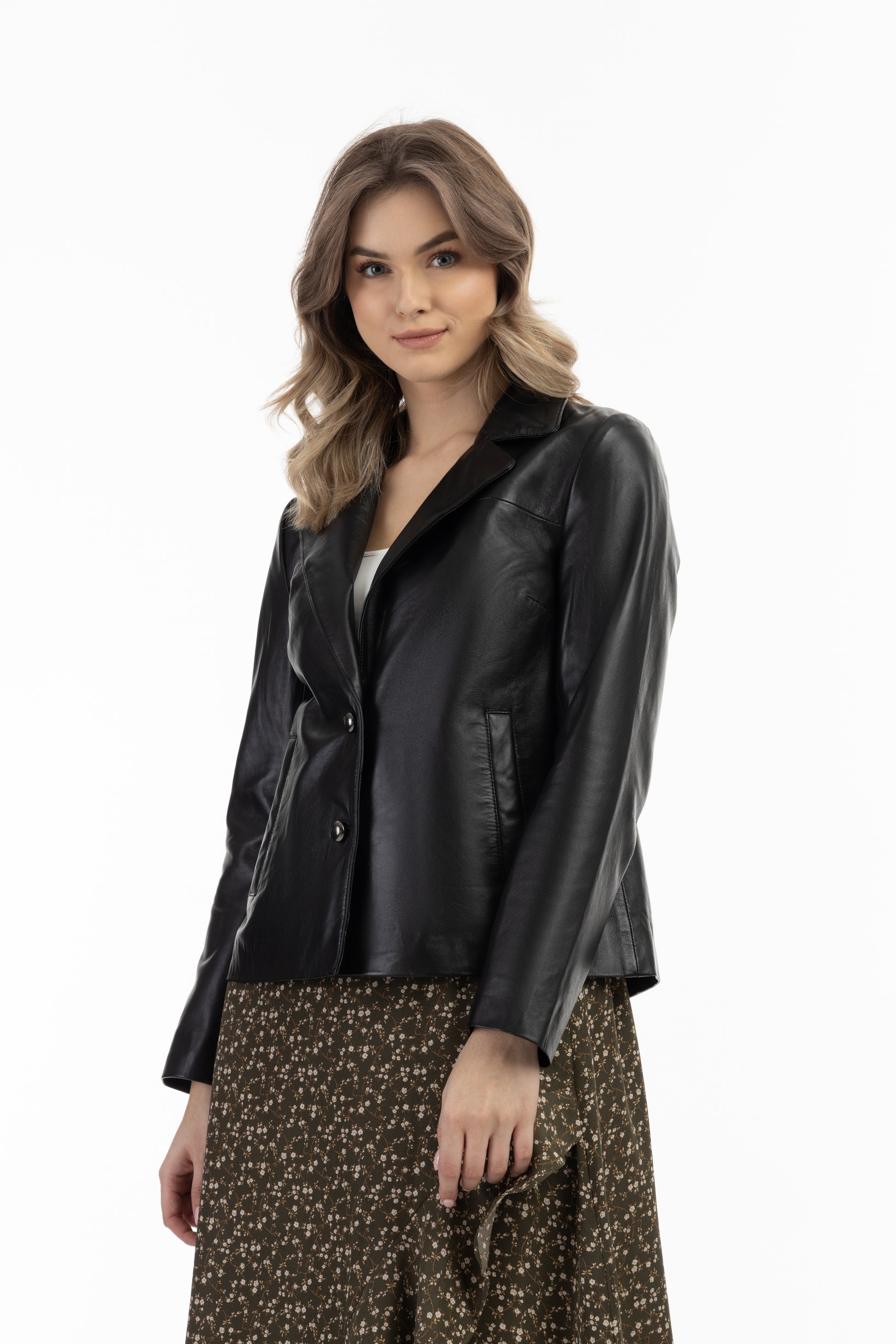DreiMaster Vintage Women's Leather Blazer