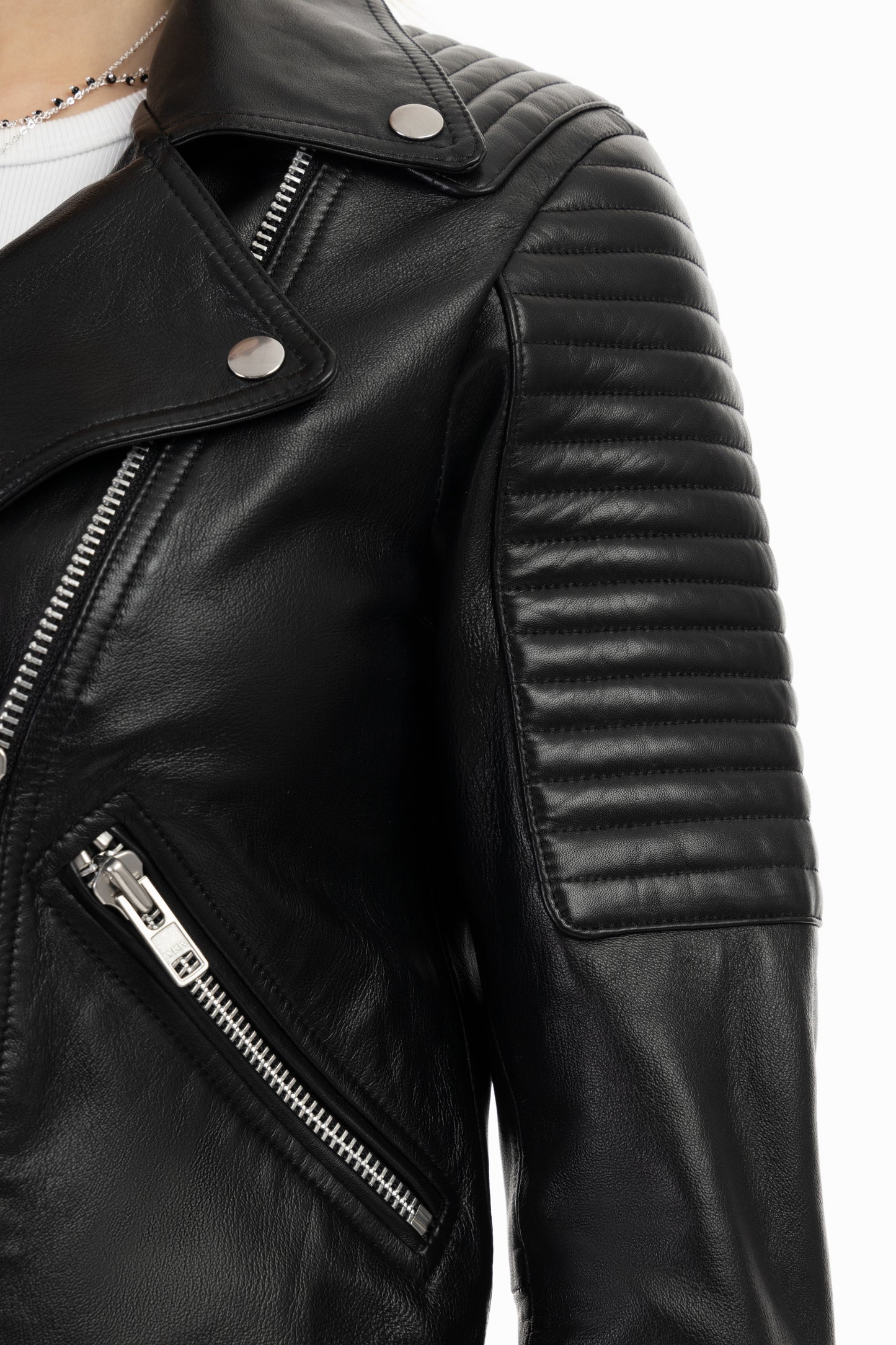 Dreimaster Vintage Damen-Bikerjacke aus Leder