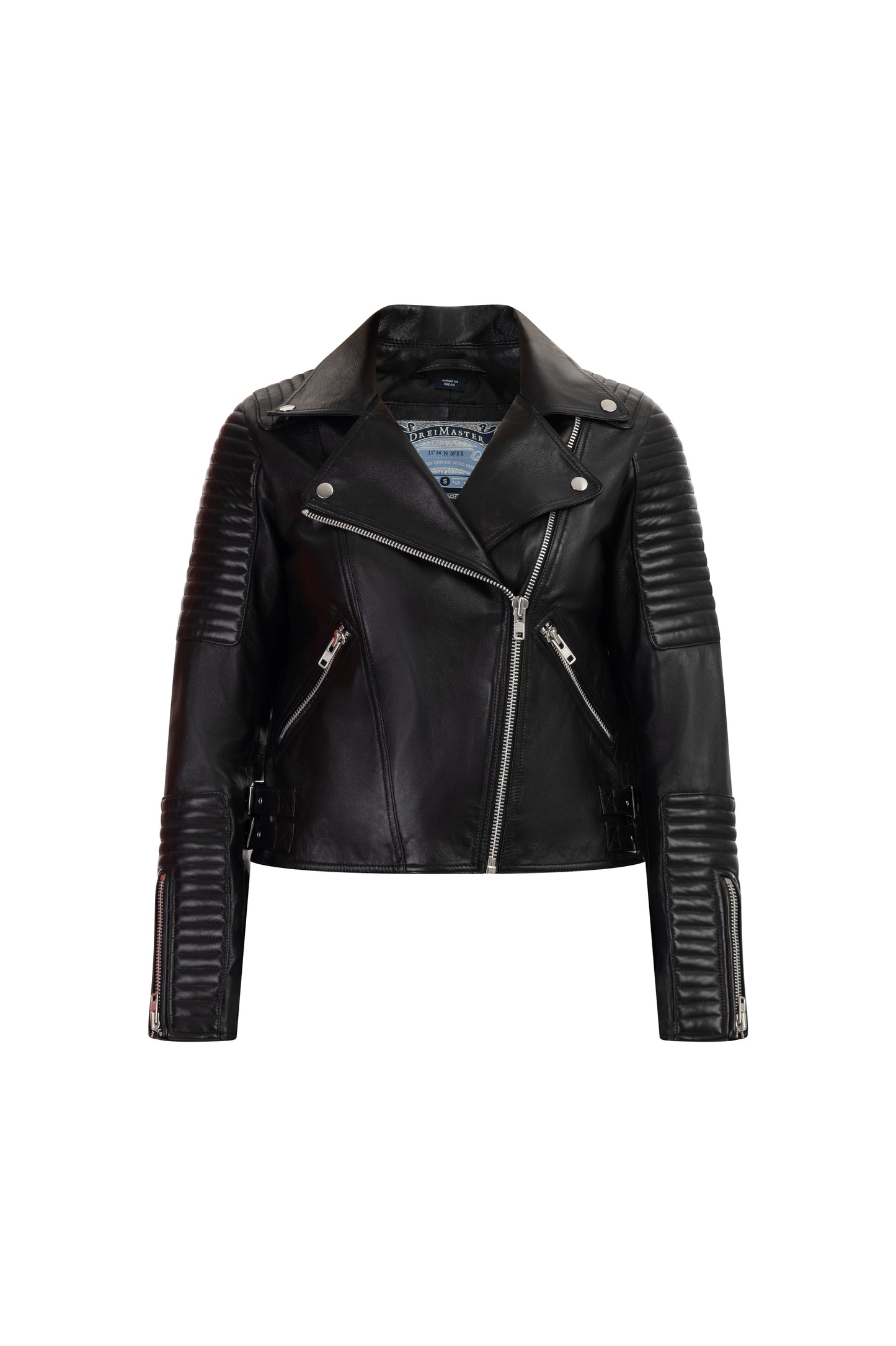 Dreimaster Vintage Damen-Bikerjacke aus Leder