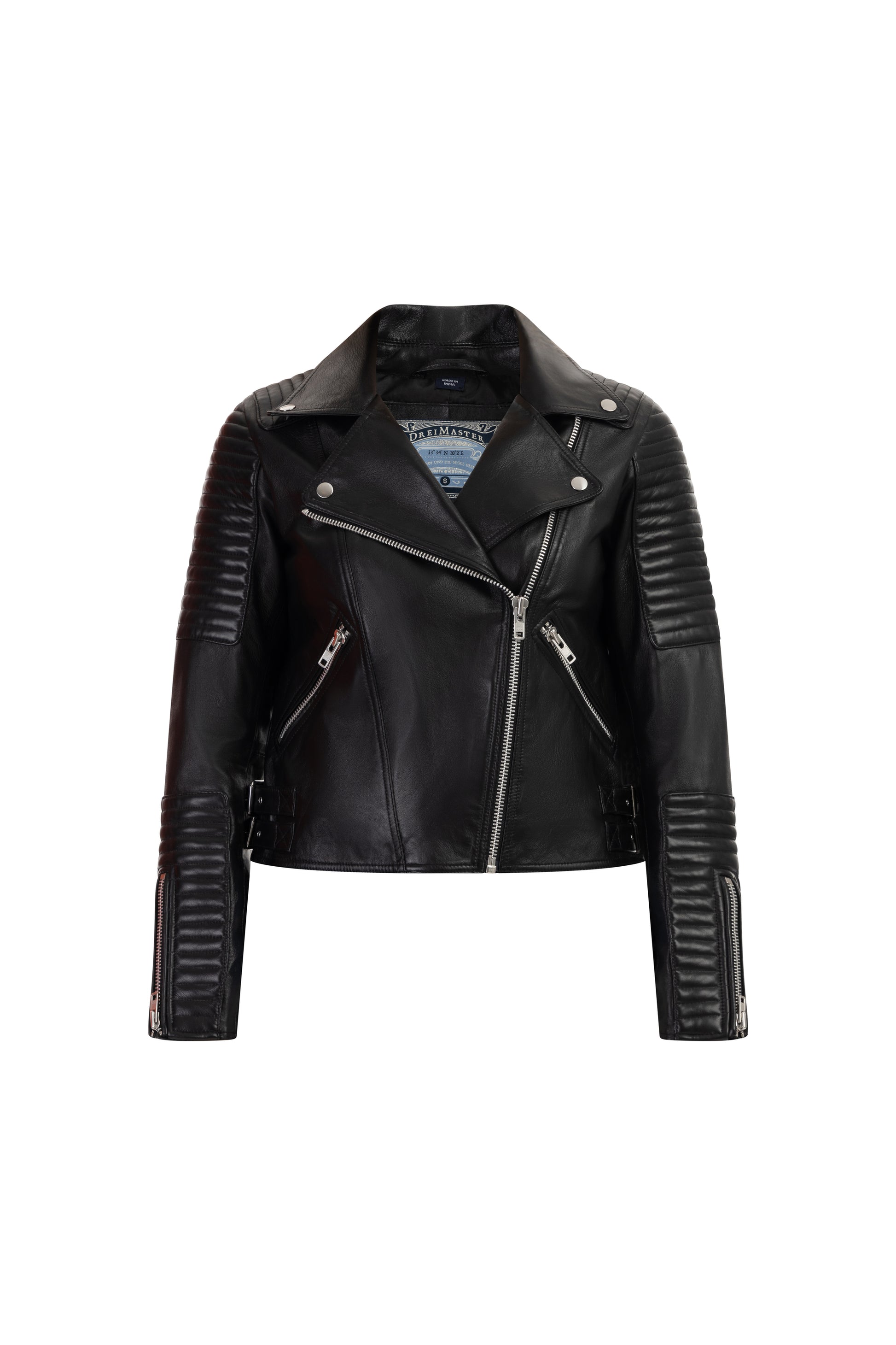 Dreimaster Vintage Damen-Bikerjacke aus Leder