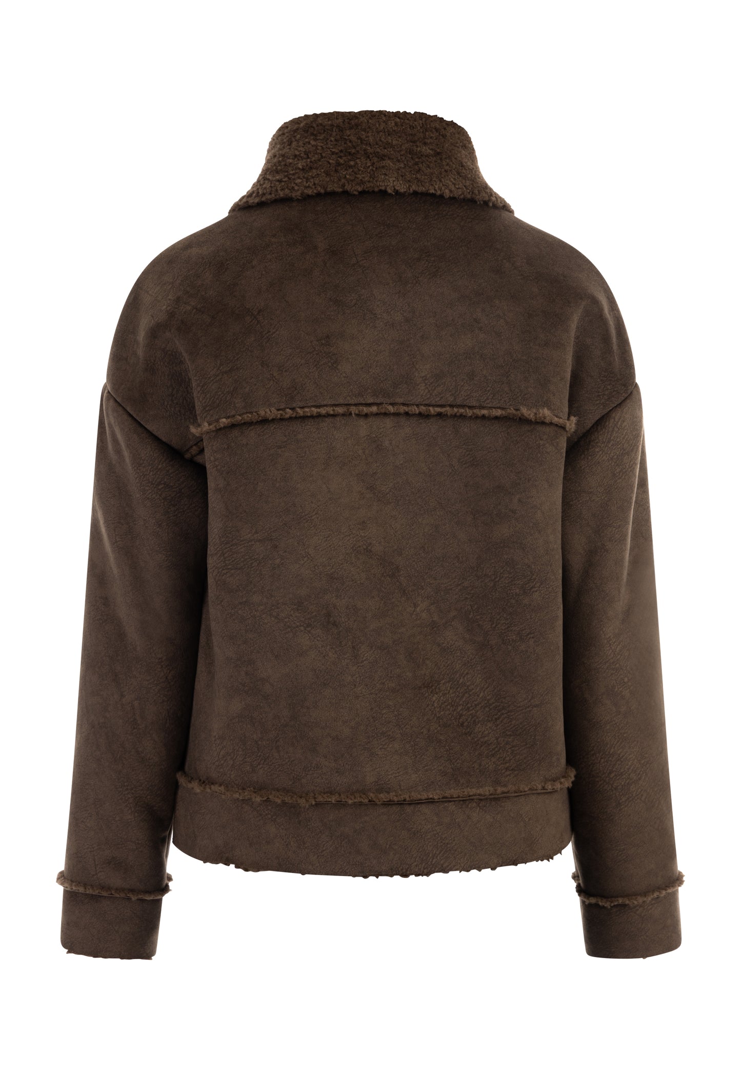 DreiMaster Vintage Damen Übergangsjacke aus Kunstfell