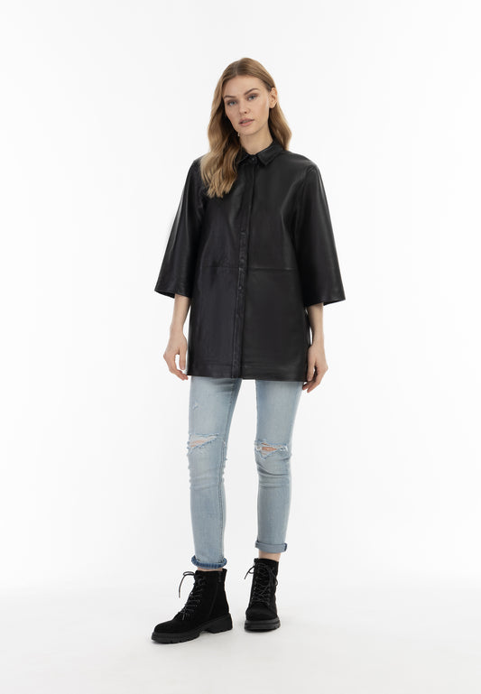 Dreimaster Vintage Damen Ledershirt