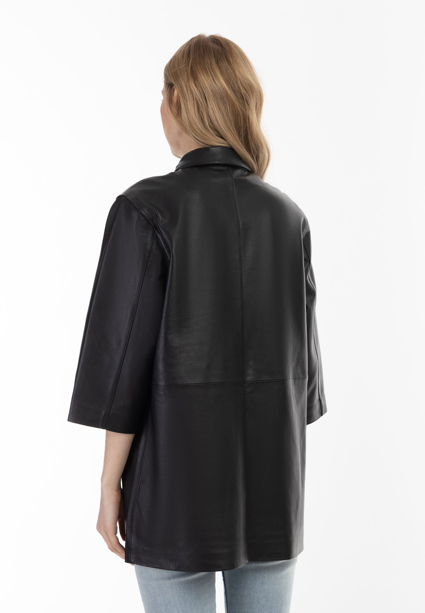 Vintage DreiMaster damska skórzana koszula