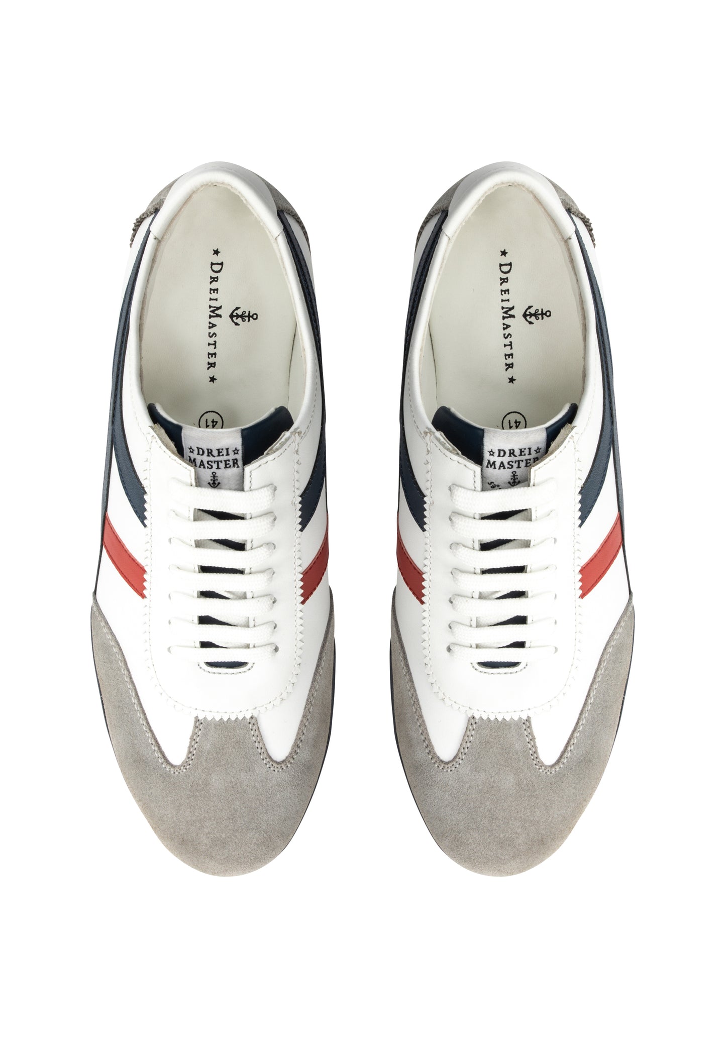 DreiMaster Maritim Men's Leather Sneakers