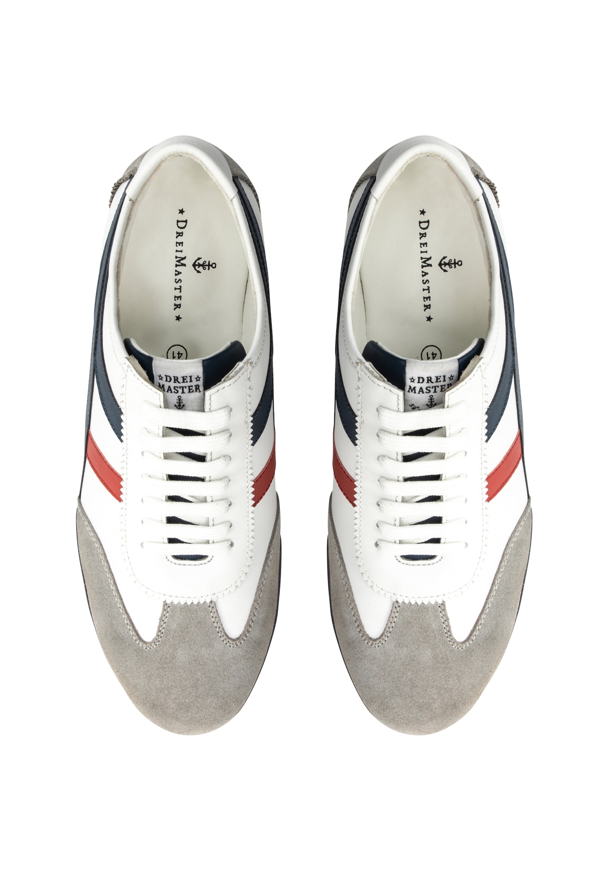 DreiMaster Maritim Men's Leather Sneakers