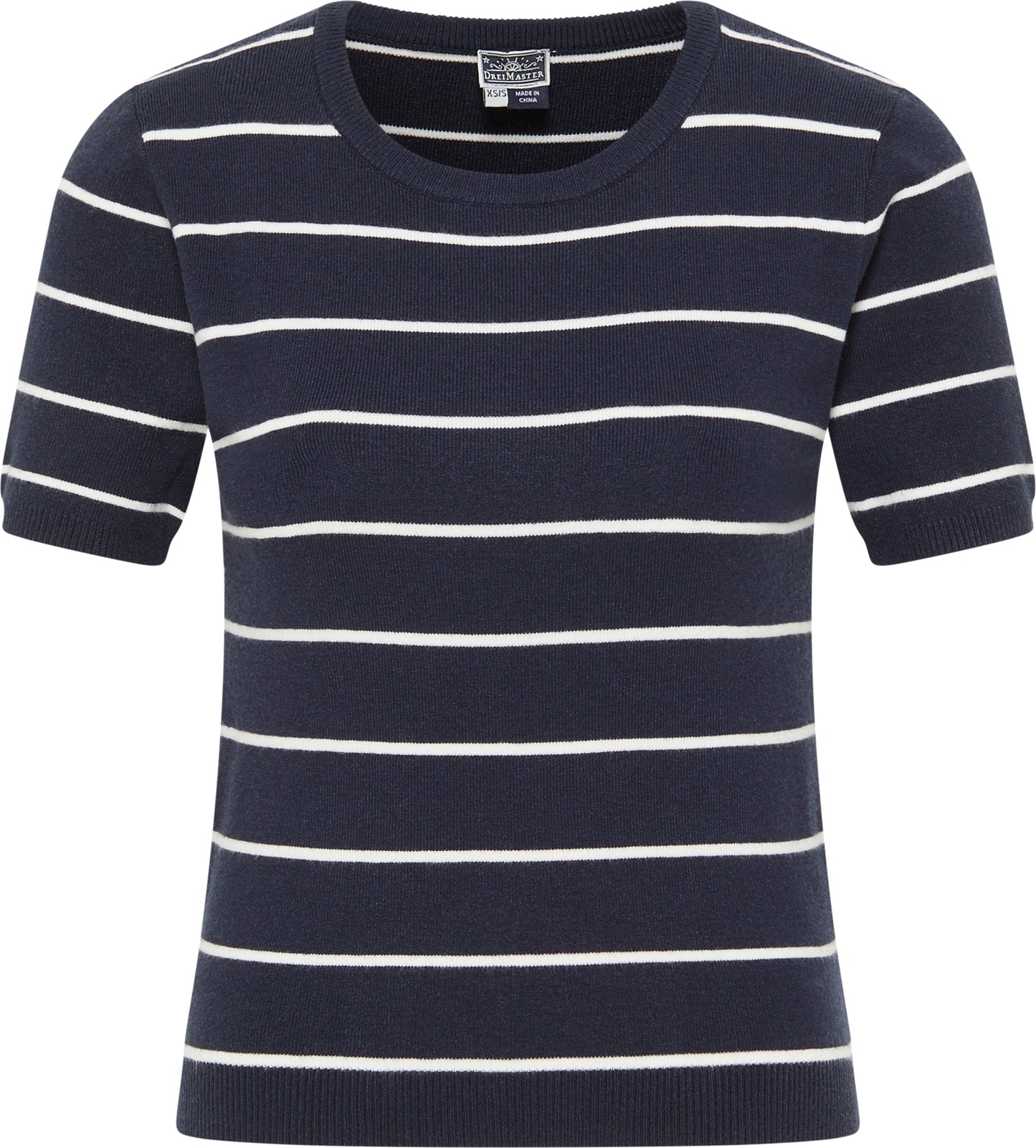 Dreimaster Maritim Damen Kurzarmpullover